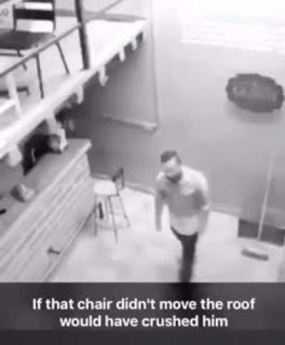 Life saved by a chair