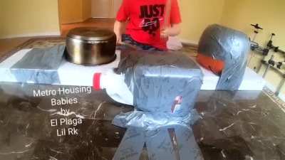 This is acc some talent.. Cover of Metro Housing Babies by El Plaga, Lil RK