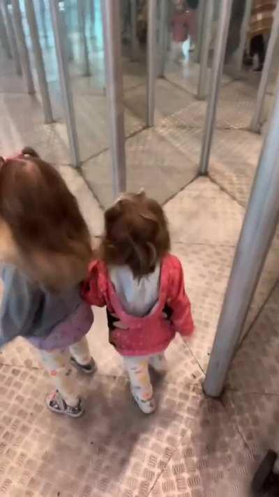 Through this mirror?