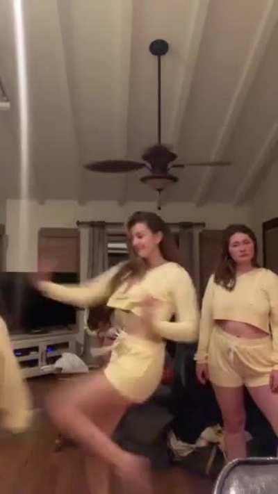 Underboob from her friends tiktok