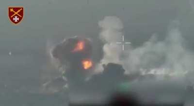 Ukrainian 44th Separate Artillery Brigade (44 OABr) firing 155mm FH70 howitzers transferred by the Italian and Estonian allies, to destroy the Russian ammunition warehouse, in Zaporizhia