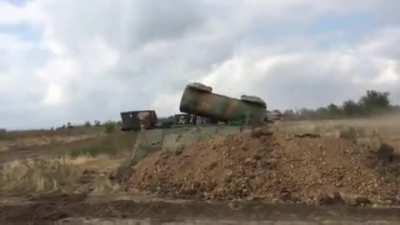 Ukrainian military launches a heavy Soviet Tu-143 