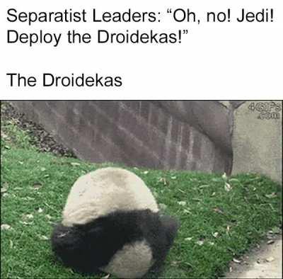 I fear no man. But that thing... It scares me!