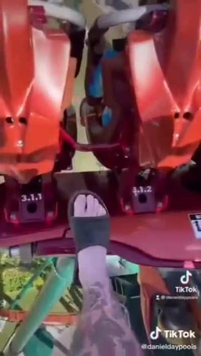 Farting on a roller coaster