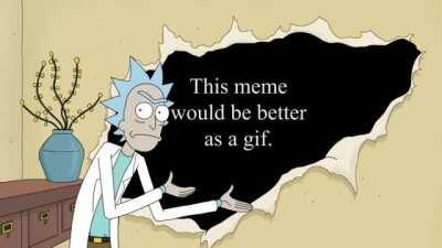 Rick Ripping Wall Gif