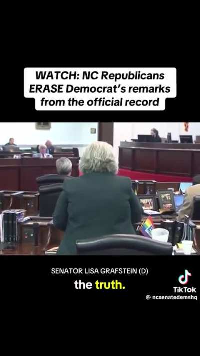 Senator Grafstein motioning for Garrett’s speech on gerrymandering to be entered into the senate journal and the Republican vote to strike the speech from the record.