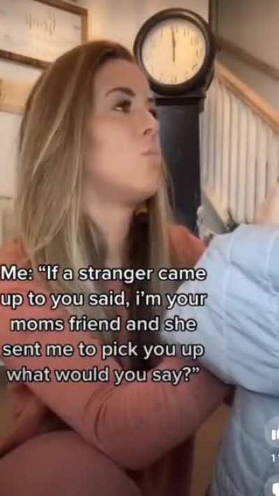 To teach the kid about personal safety.