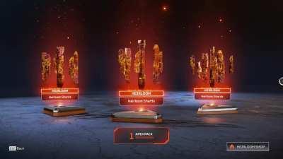 I just switched to pc and got a heirloom on my first pack ever in level 1. I even say in spanish “look im gonna get a heirloom” hahaha