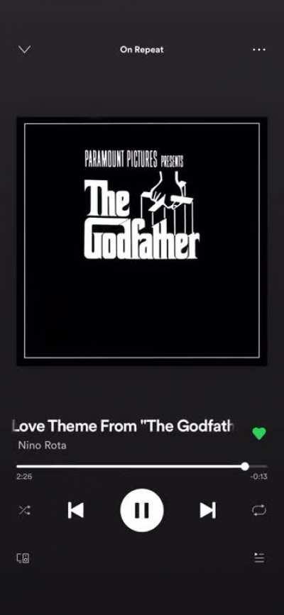 Just close your eyes and enjoy this godly transition.