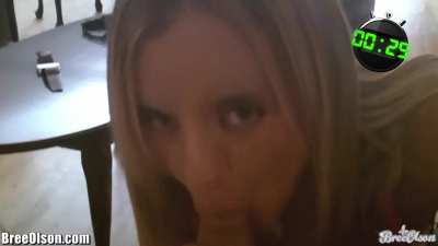 Bree Olson Makes Guy Cum In 29 Seconds With A Blowjob