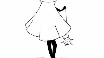 I introduced my little sister to Hollow Knight recently and now I watch her play it every night. Because of that, she made me this animation for my birthday!