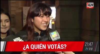 Completamente en bolas para votar