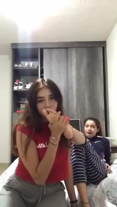 teen girl worship her friend’s feet II