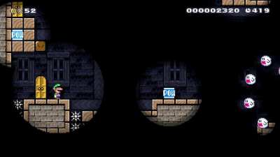 Traditional boo mansion level I made in the Super Mario world style.