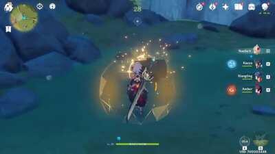 Noelle can cheat wind chests, bug or a feature?