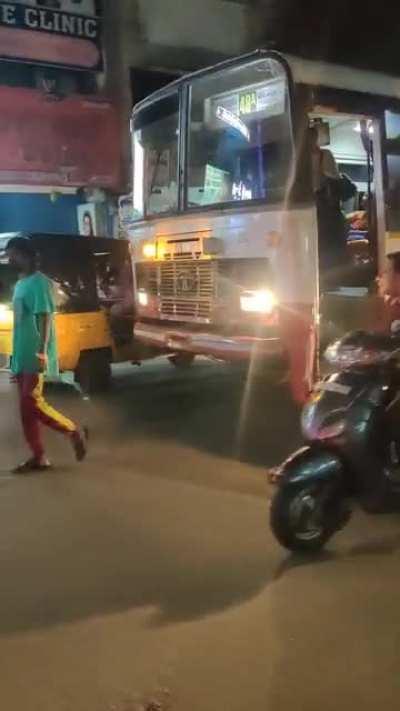 His dad's road i guess. Happened in vizag yesterday