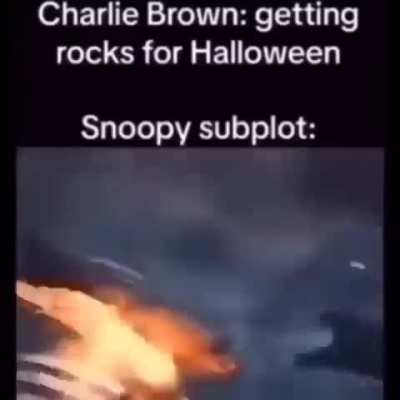 Subplot in snoopy movie be like 