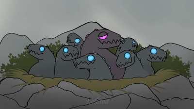 An accurate depiction of Godzilla among other Gojiras in ancient times 