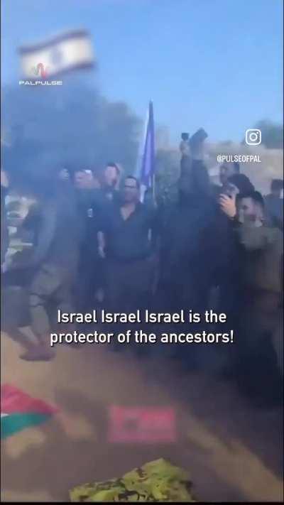 April 20 2024 - Israeli soldiers sing and trample over the Palestinian flag and abuse blindfolded kidnapped Palestinians forcing them to say 'l love Israel' and 'there is no Palestine' in disturbing footage posted by soldiers.