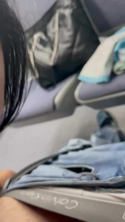 Public blowjob in the train