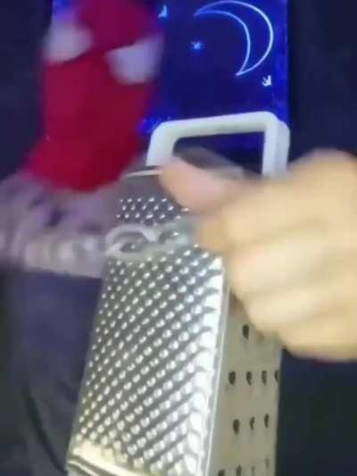 *Something in british*