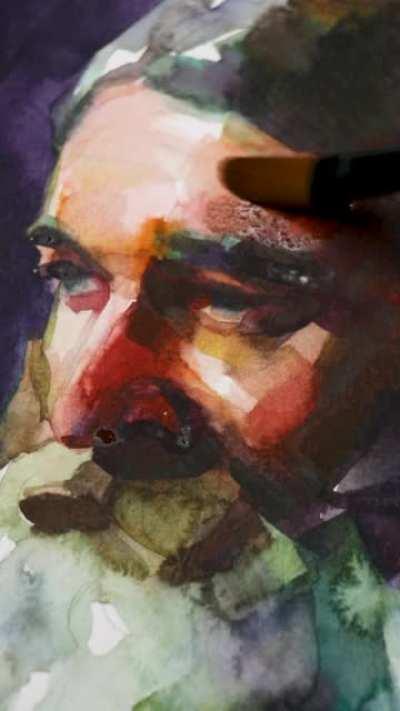 Watercolour portrait