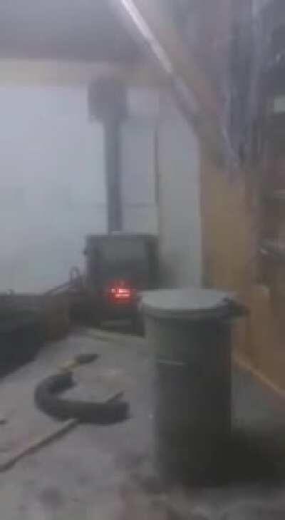 Silicone spray in furnace