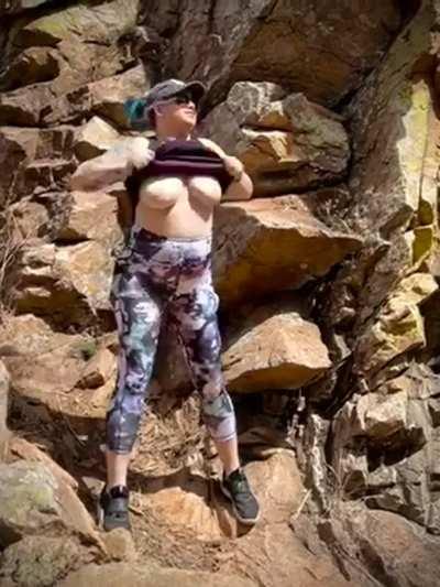 Just a quick flash during the hike!