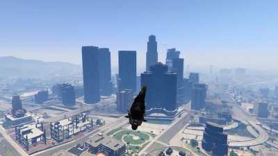 [GTA V] Motorcycle stunt gone right