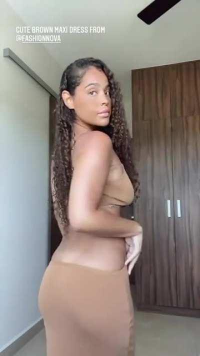 She looks good in everything but I bet she looks better in nothing