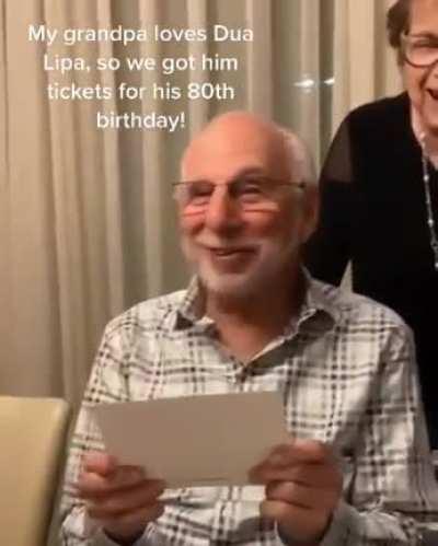 Grandpa feels young again