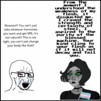 Glory to the machine God!