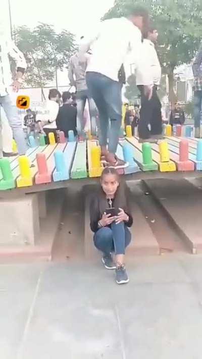 Tiktok dance in public
