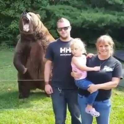 Posing for a picture