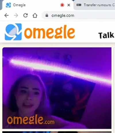 Omegle girl big dick reaction / shock. After seeing the size gets super slutty. [SOUND ON - it cuts in and out]