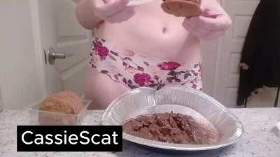 Femdom Eating Instructions for Shit Cookie Sandwiches + JOI [GIF]