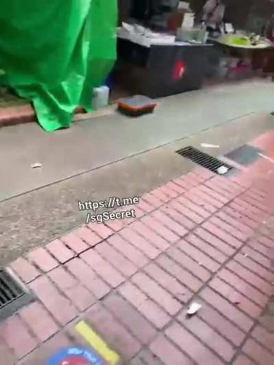 Fight gets bloody violent in Serangoon Central