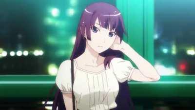 Nearly every single solo frame of Hitagi in Final Season