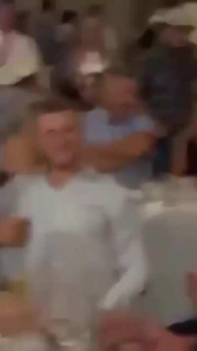 She boxed out for it too..