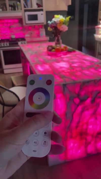 Just sharing my lit up countertops