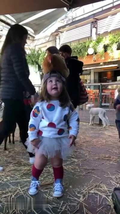 This girl loves chickens... very much [stefbrunetti_]