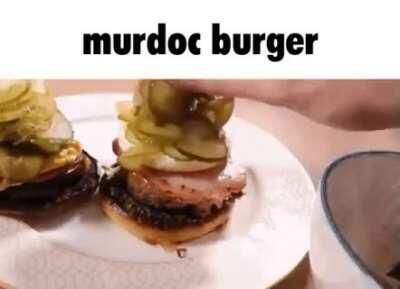 murdoc burger yum 😋