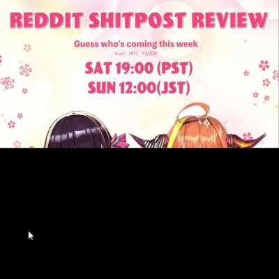 Shitpost review this week is shaping up to be great.