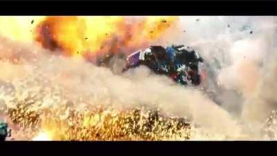 Optimus rage scene but i put doom music over it