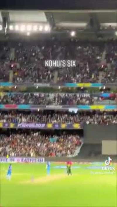 A different angle of That Six from Kohli.