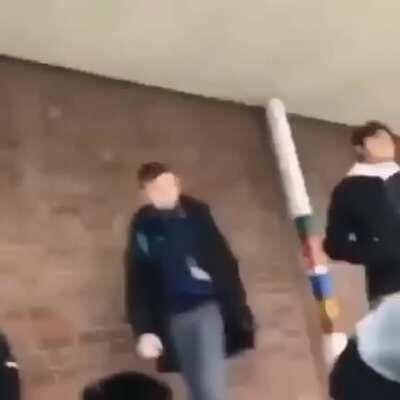 That Bitch deserve that shit and stop playing victim card