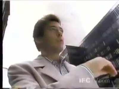 NYMEX floor trading with live commentary by Robert Downey Jr, 1993