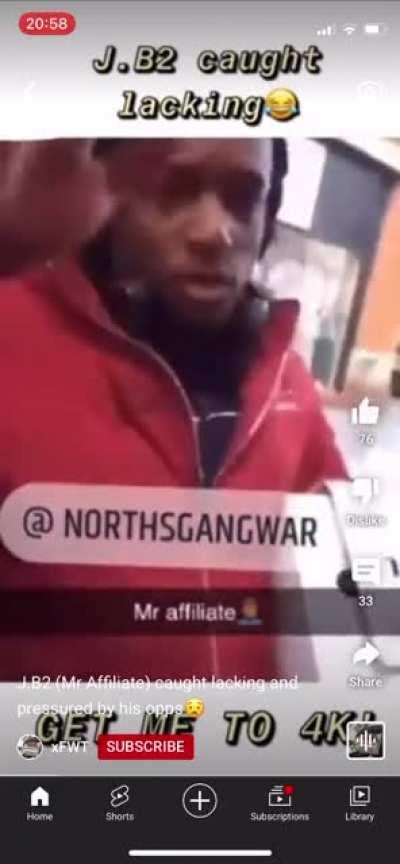 J.B2/Mr Affiliate caught lacking by GBlock (Gascoigne Estate) in Barking 😂🤷🏾‍♂️