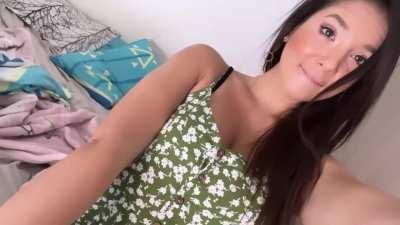 raise the dress that passes through my body while I raise the dress you will realize that I am wet and he puts his fingers very gently in my pussy