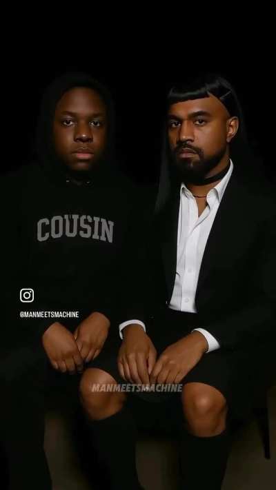 Kanye with his cousin